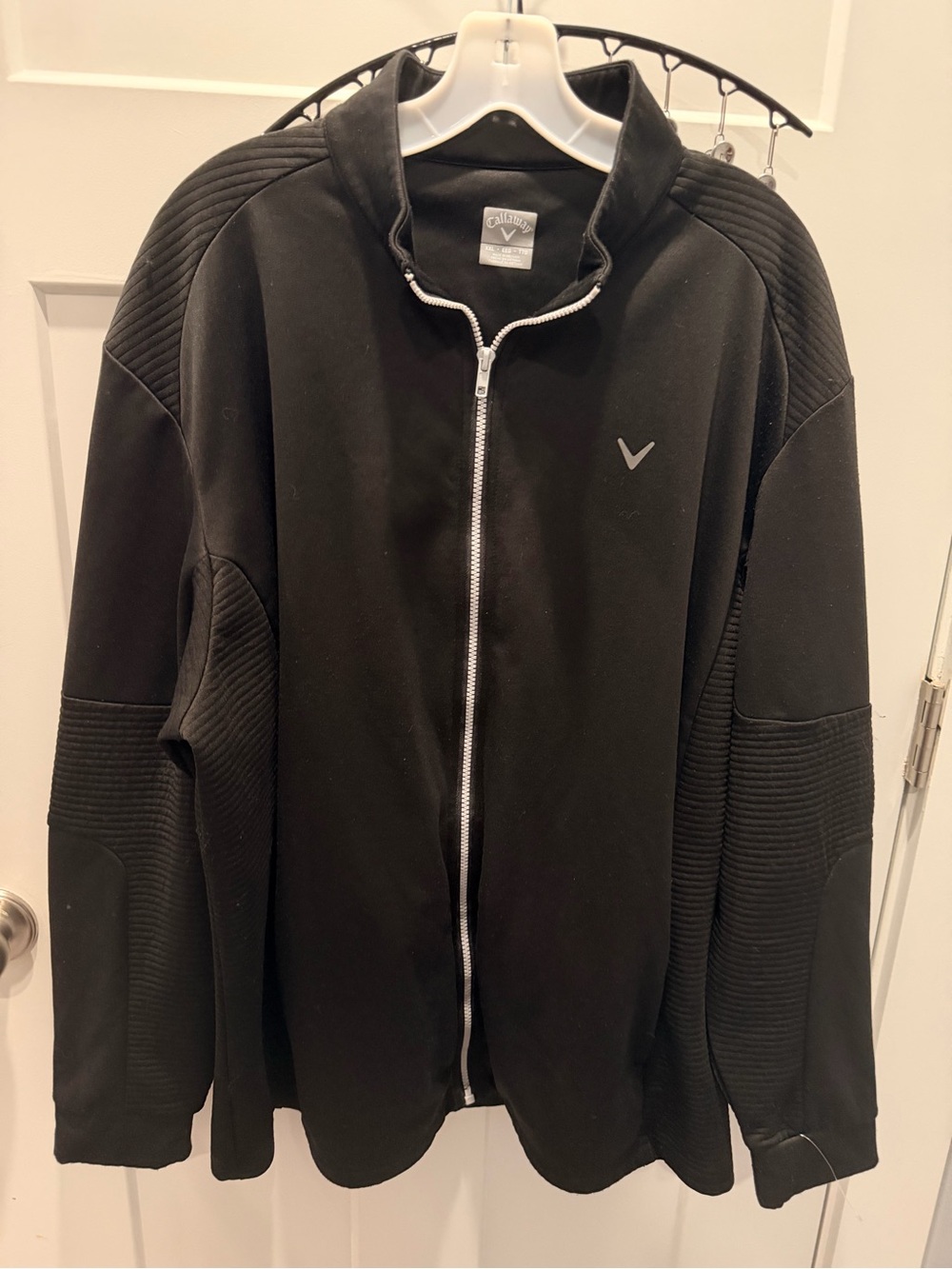 Callaway Men’s XXL Black Full Zip Golf Jacket Quilted Performance 2XL